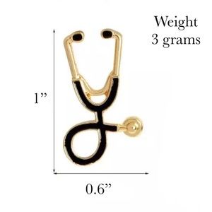 Stethoscope Pins - 3pcs